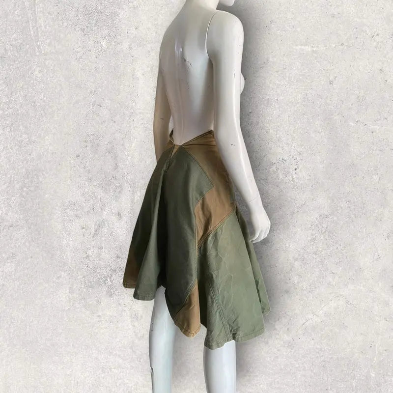 Comme des Garcons - AW13 Comme Des Garcons Deconstructed Military Midi skirt