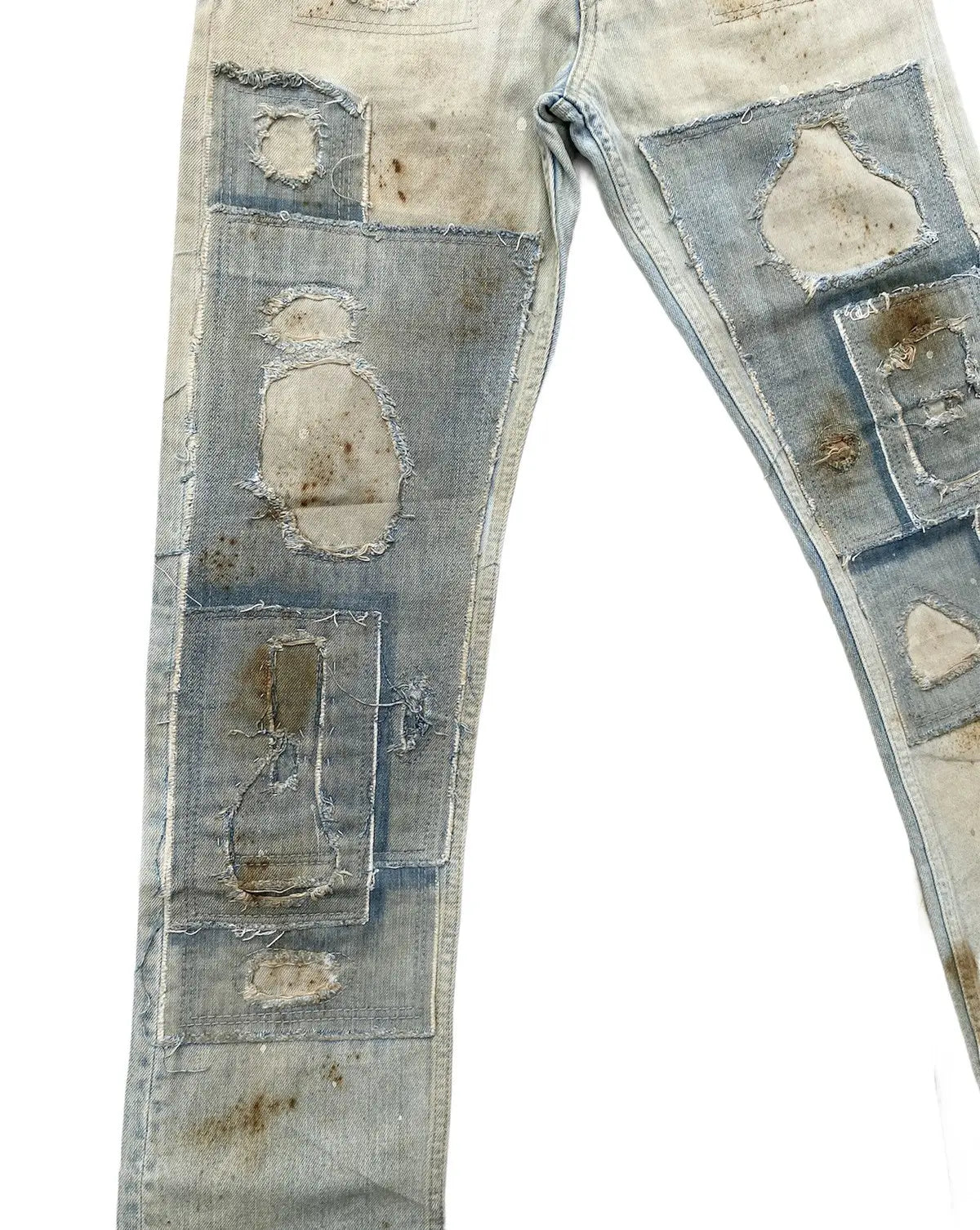 N.Hoolywood - SS10 Patchwork Damage Jeans