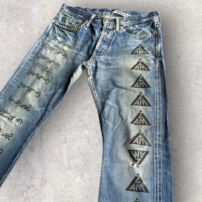 Hysteric Glamour × Undercover : Hysteric Glamour X Undercover Zamiang Jeans