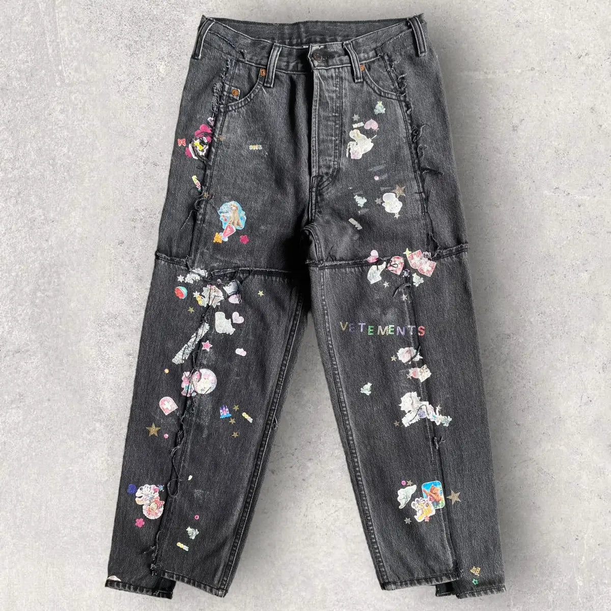 Vetements x Levi's - Deconstructed Sticker Jeans