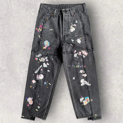 Vetements x Levi's - Deconstructed Sticker Jeans