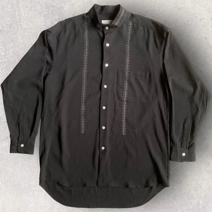 Yohji Yamamoto - Vintage Y’s Bis Embroidered Mandarin Collar Oversize