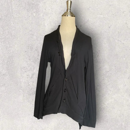 Ann Demeulemeester - 2000’s Asymmetric Jersey Cotton Jacket