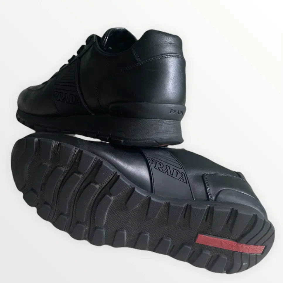 PRADA - Vitello Plume Running Sneakers