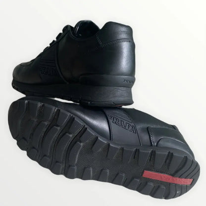 PRADA - Vitello Plume Running Sneakers