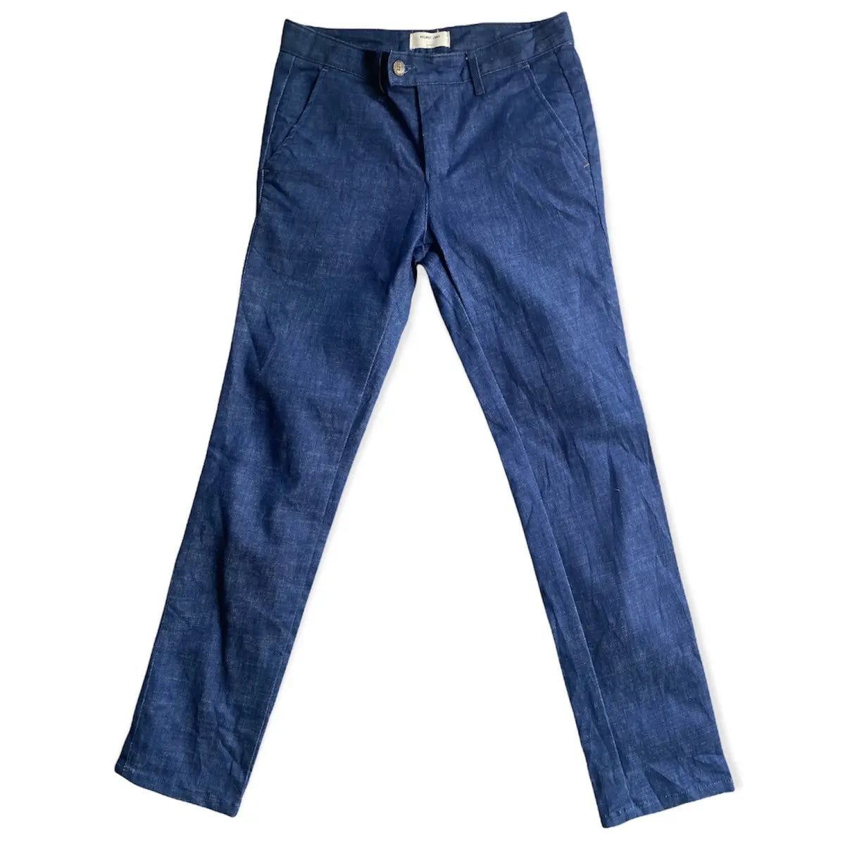 Helmut Lang - Blue Denim Chino Pants