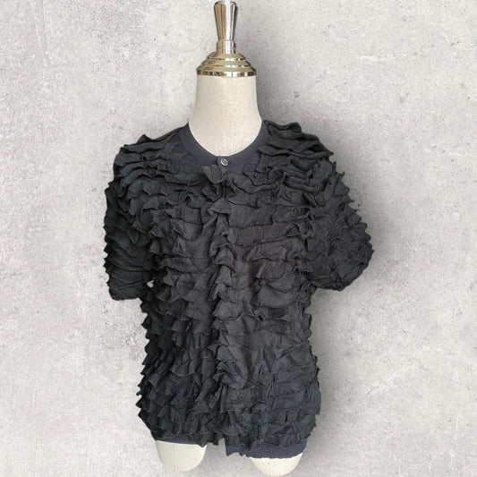Comme des Garcons - Fall 2011 Frills Button Up Sweatshirt