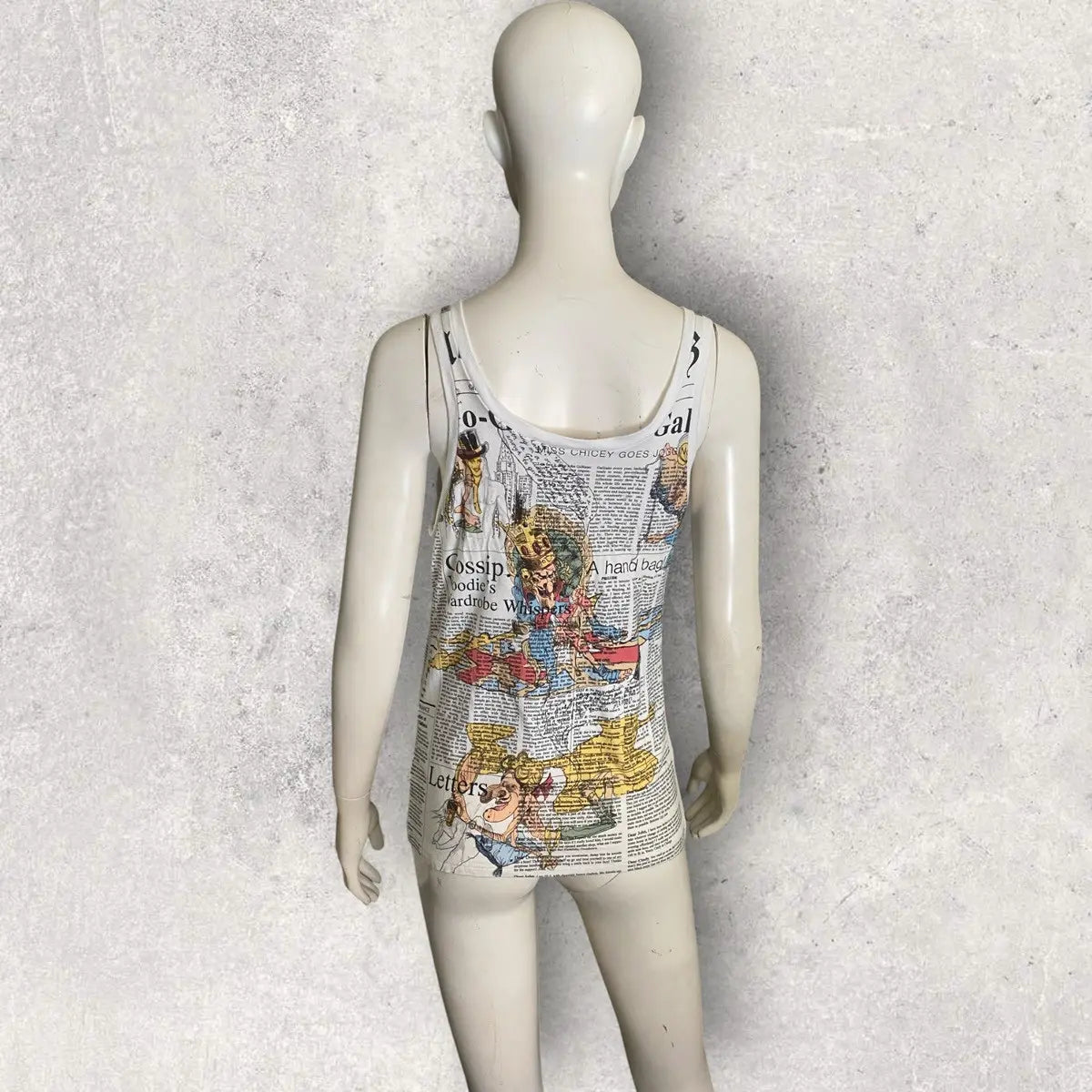 John Galliano - Fall 2006 Newspaper Tank Top