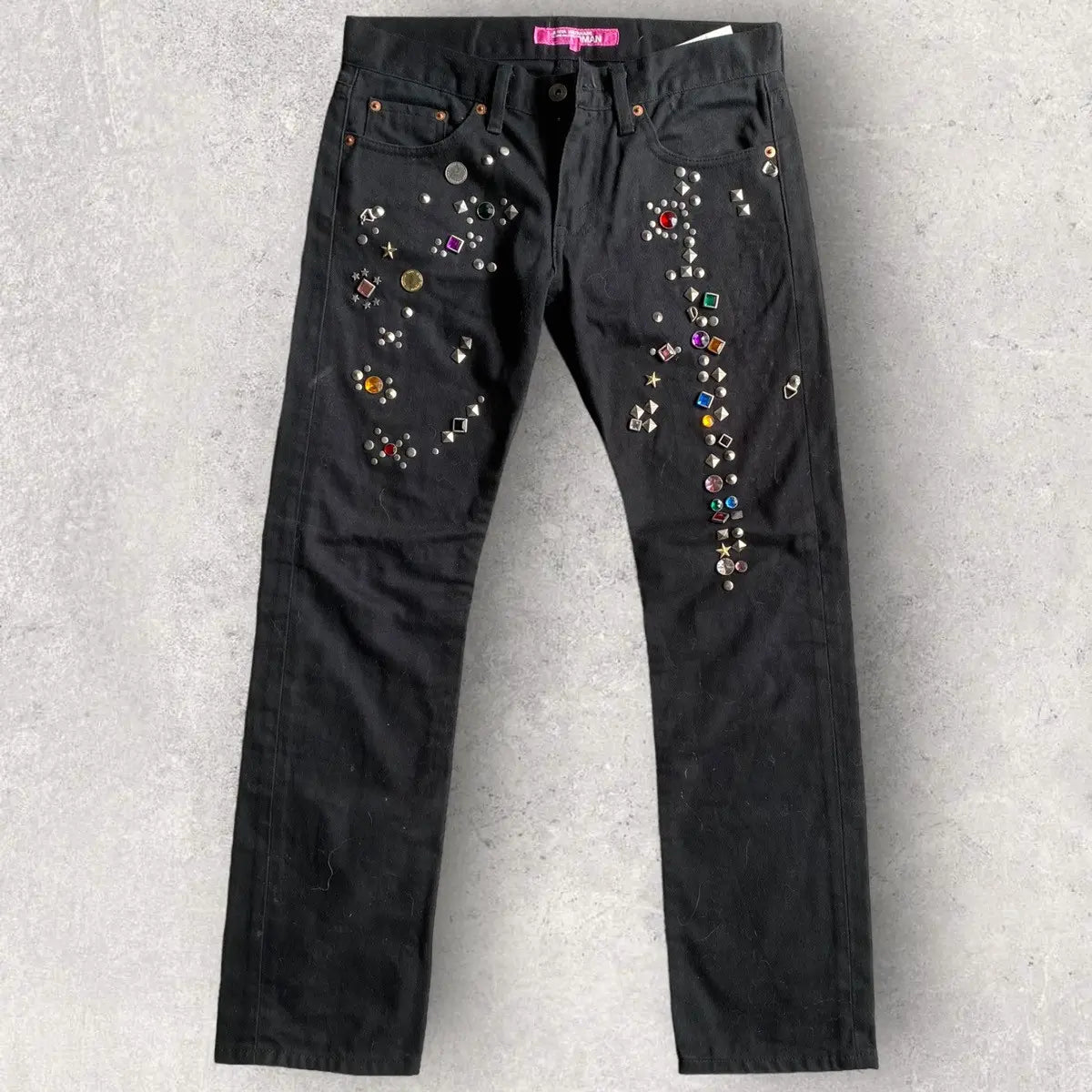 Comme des Garcons : Junya Watanabe Jewels Studded Jeans