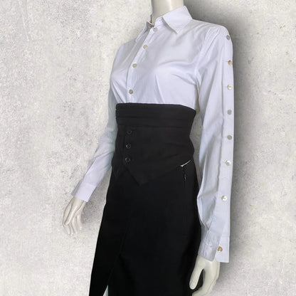 Yohji Yamamoto - Half Lower Vest With Back Strap Belt