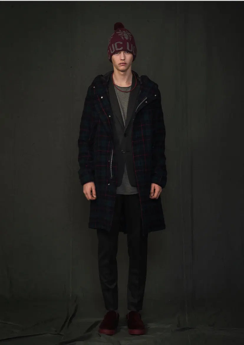 Undercover : FW14 Wool Green Tartan Parkas