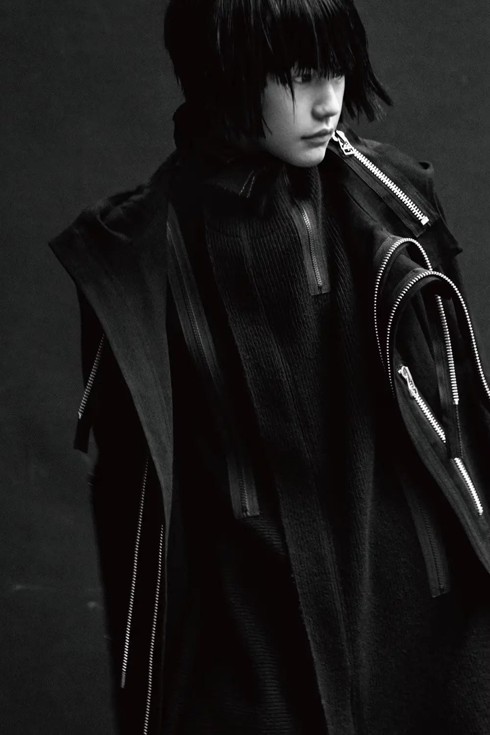 Yohji Yamamoto : Fall20-21 B Yohji Yamamoto Muti Zip Coat
