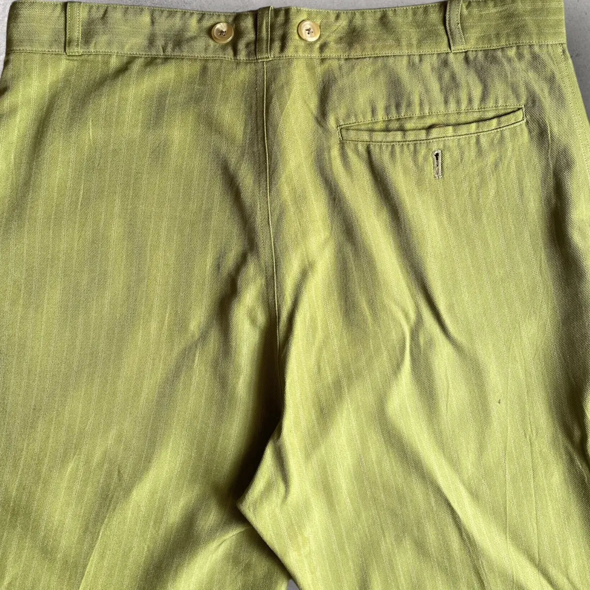 Yohji Yamamoto - Vintage SS99 Green Stripes Pants