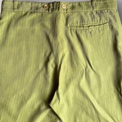 Yohji Yamamoto - Vintage SS99 Green Stripes Pants