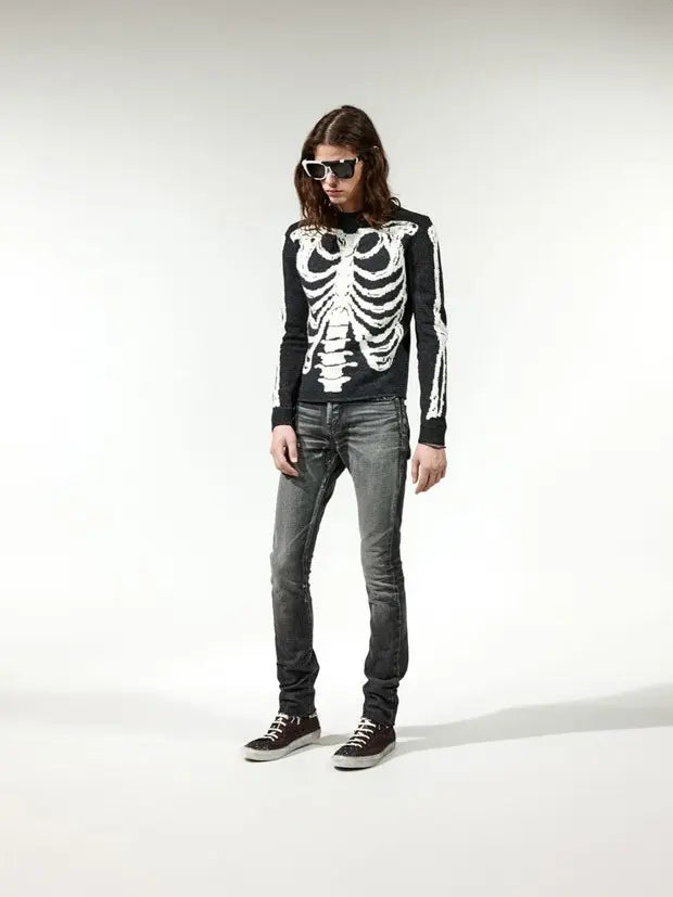 Saint Laurent Paris - Fall 18 Black Wash Distressed Jeans