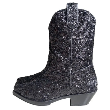 Dolce & Gabbana - Sequin Western boots