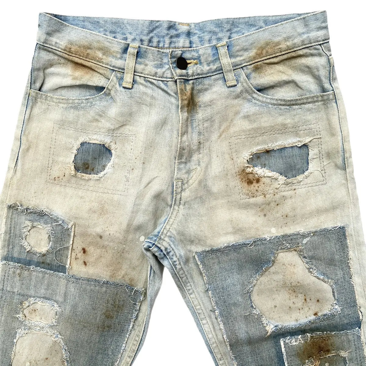 N.Hoolywood - SS10 Patchwork Damage Jeans