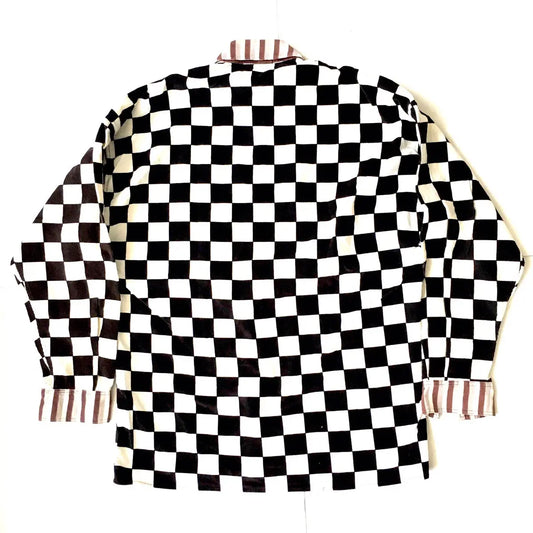 Versace - Vintage Versace jean couture checkered Corduroy shirt