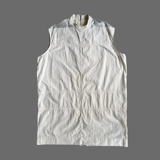 Rick Owens - SS19 Natural/Silver Sleeveless Top by Drkshdw
