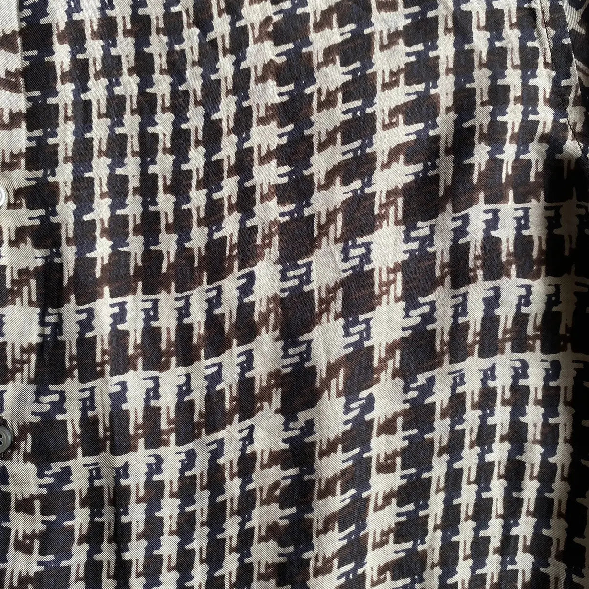 Jil Sander - Silk Houndstooth Print Shirt