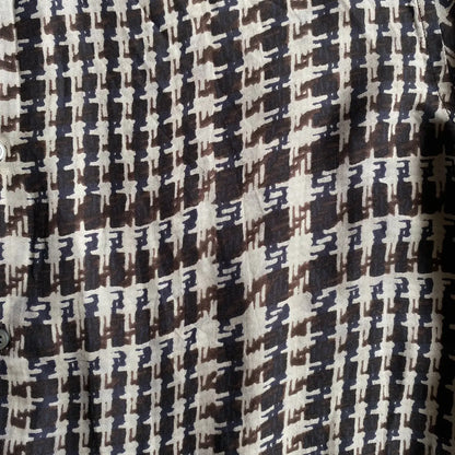 Jil Sander - Silk Houndstooth Print Shirt