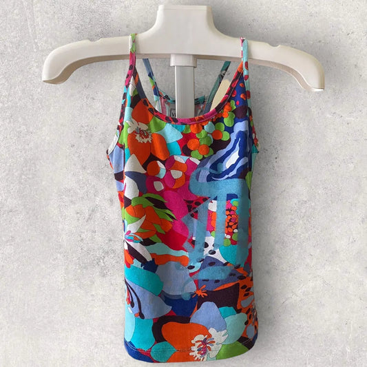 Versace - Vintage Versace Jeans Signature Floral Tank Top