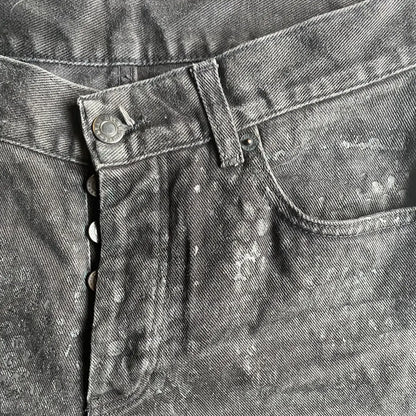 Helmut Lang : SS03 Archive Rubber ‘Tyre’ Print Denim