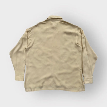 Yohji Yamamoto - Y’s Shirt For Men Embroidered Collar Oversized Rayon Shirt