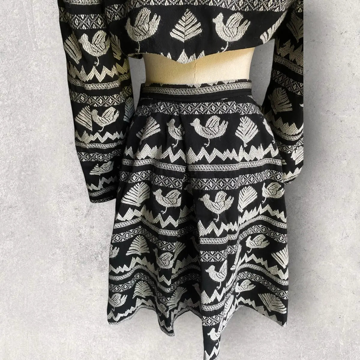 Comme des Garcons : Vintage Fall 1989 Set Cropped Jacket and Skirt