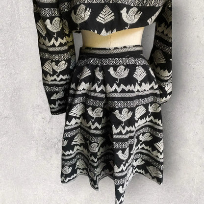 Comme des Garcons : Vintage Fall 1989 Set Cropped Jacket and Skirt