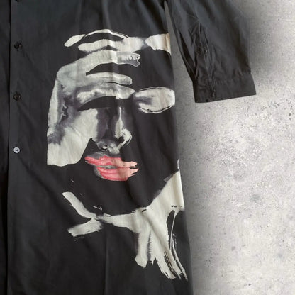 Yohji Yamamoto - Fall19 Black Scandal Print Shirt