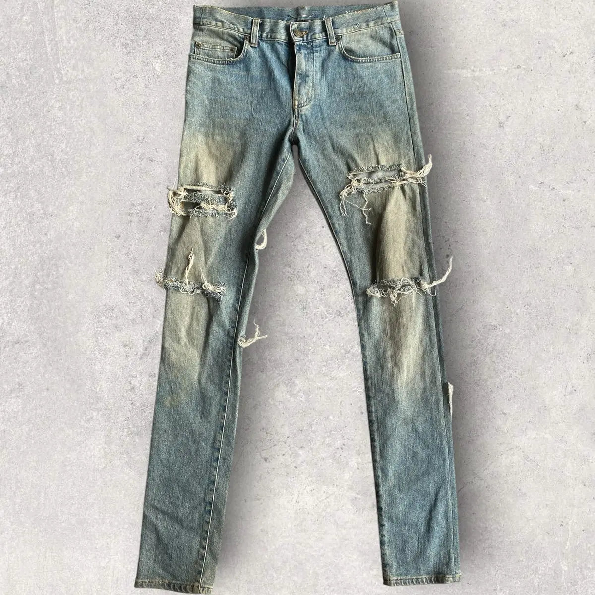 Saint Laurent Paris - Fall14 Destroyed Denim