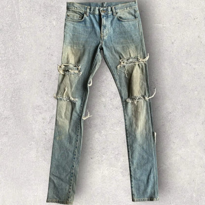 Saint Laurent Paris - Fall14 Destroyed Denim