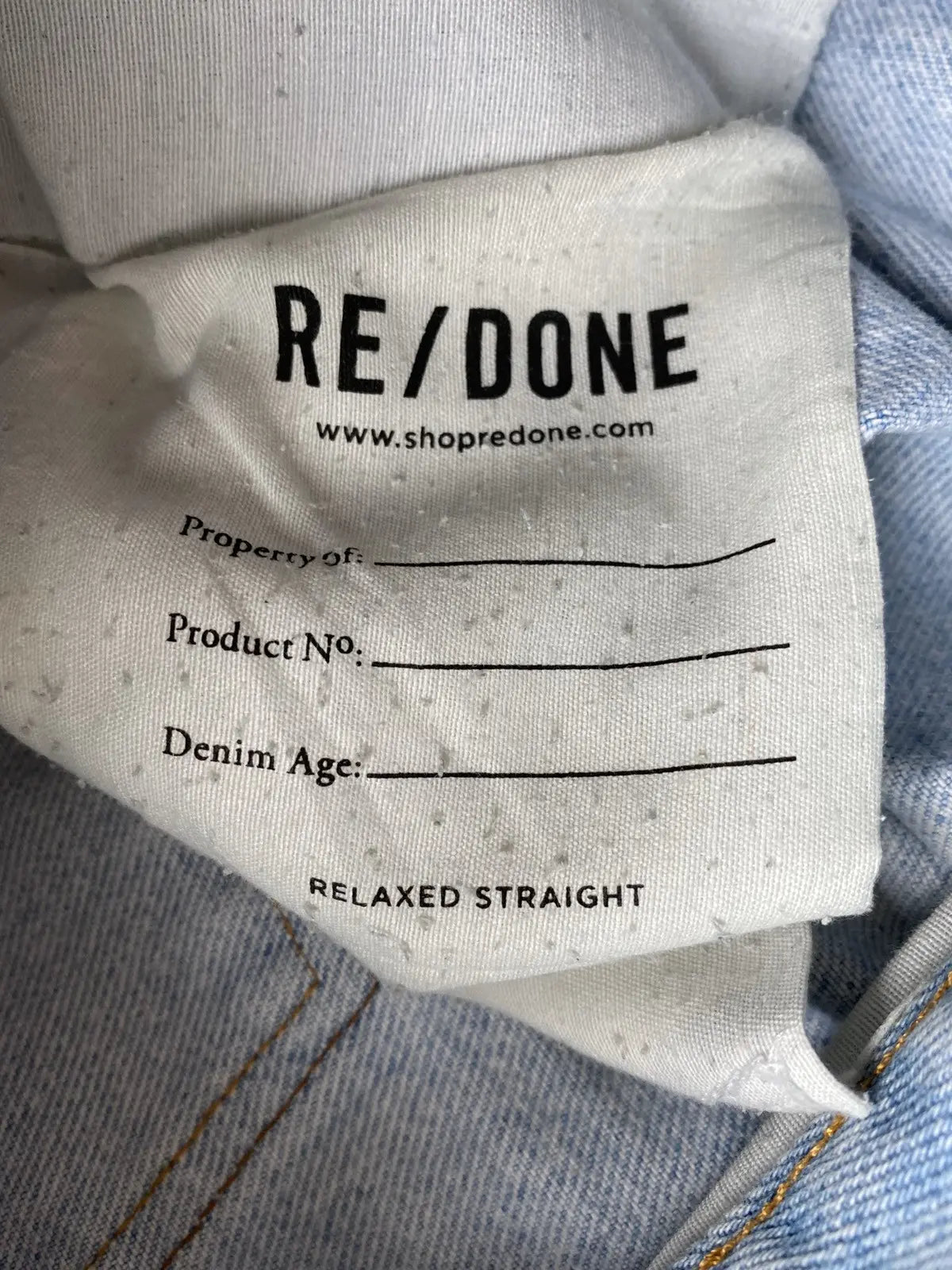 Levi's - Re/Done x Levi’s relax Straight fit made in usa