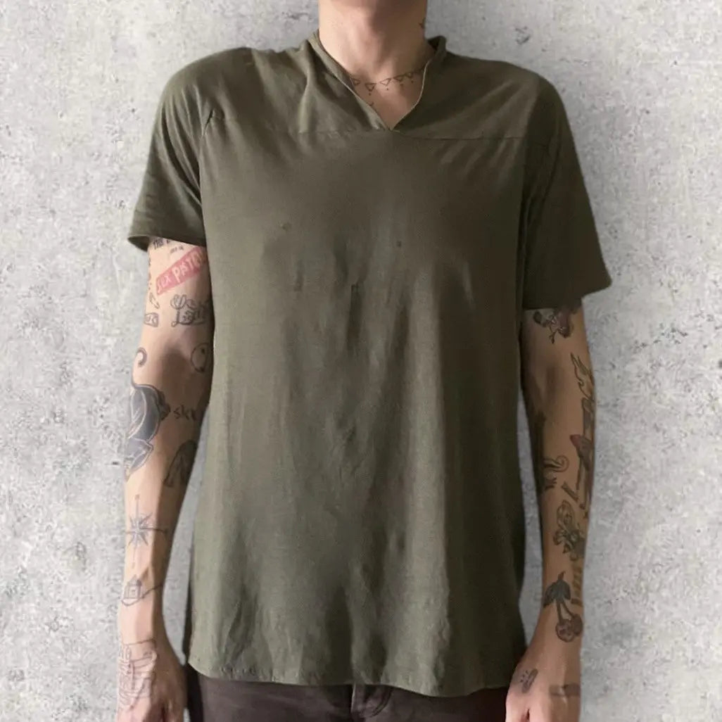 Maison Margiela - SS11 Cut And Sew V Neck T Shirt