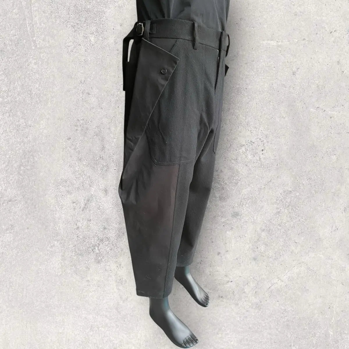 Yohji Yamamoto - 1/10 Flannel Waist Adjustable vertical joint pants