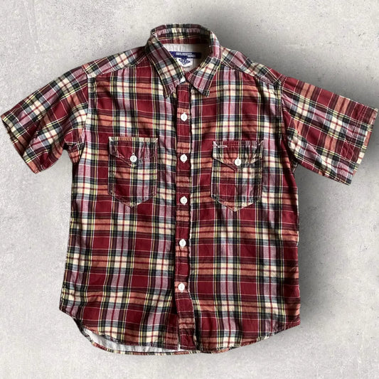 Junya Watanabe - 2005 Junya Watanabe Post O’Alls Plaid Shirt