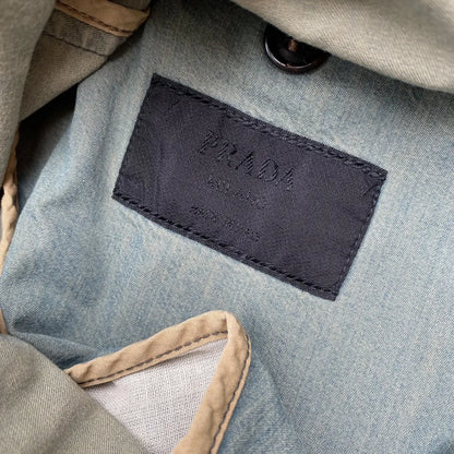 Prada - SS05 Runway Worn Denim Military Belted Back Jacket