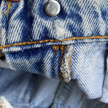 Levi's - Vintage 517 Orange Tab Sample Ripped And Repaired Bootcut