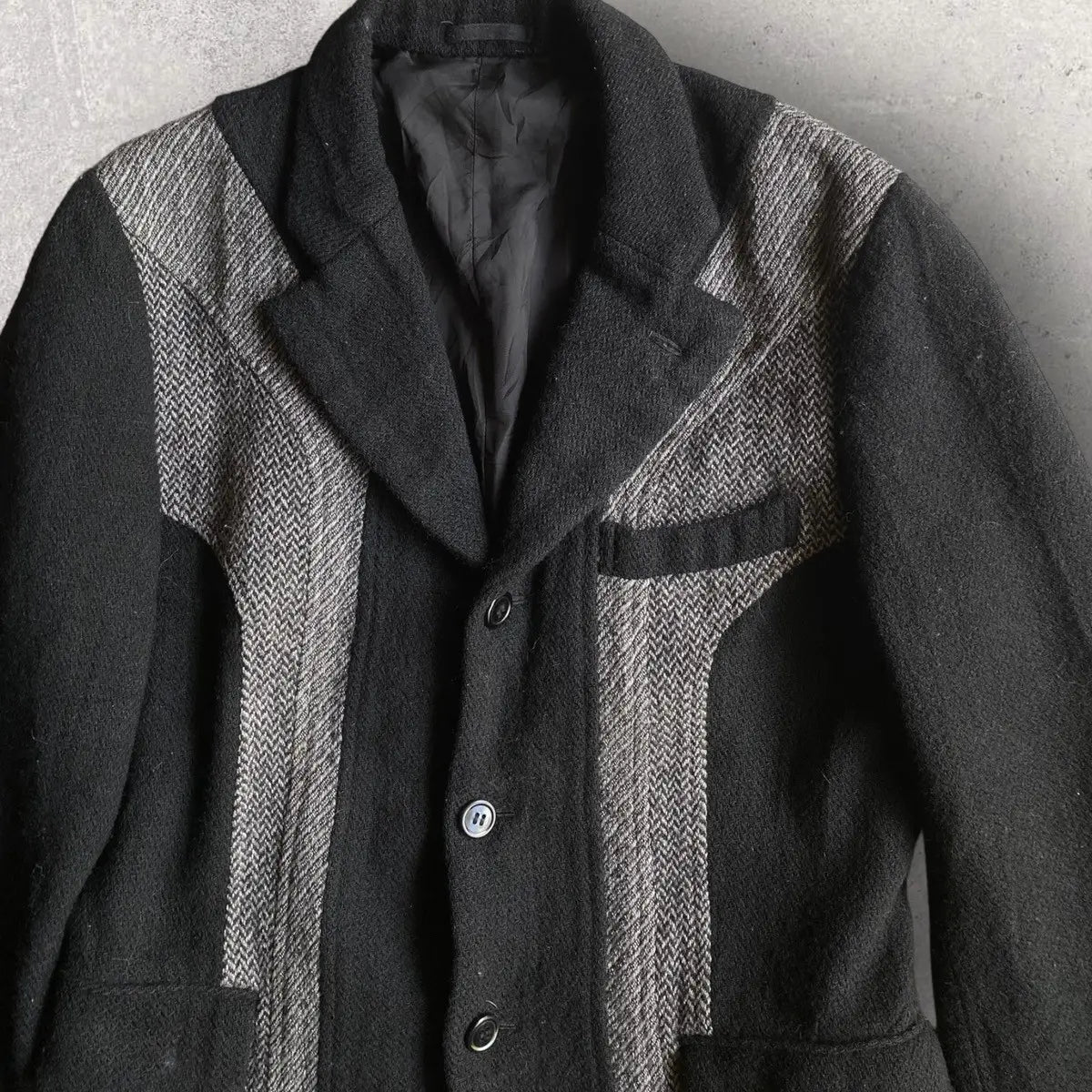 Comme des Garcons Homme Plus : Fall03 Runway Black Wool Dye Blazer
