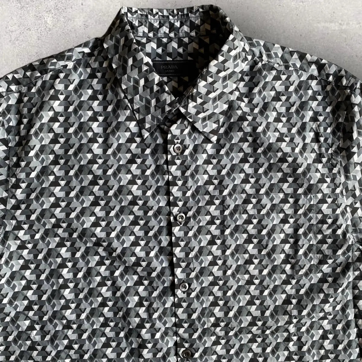 Prada - Fall 2017 Geometric Print Shirt