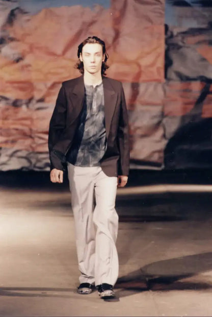 Raf Simons - SS 1998 “Black Palm” Brown Tie Dye T-shirt