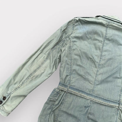 Prada - SS05 Runway Worn Denim Military Belted Back Jacket