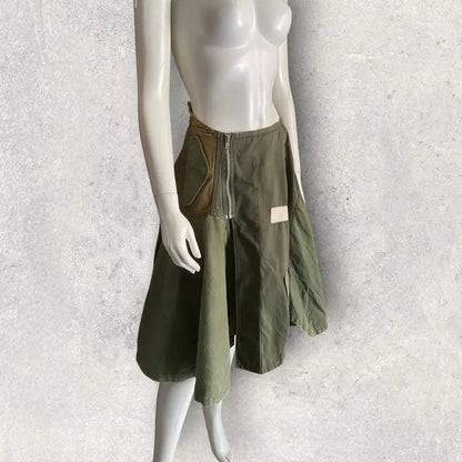 Comme des Garcons - AW13 Comme Des Garcons Deconstructed Military Midi skirt