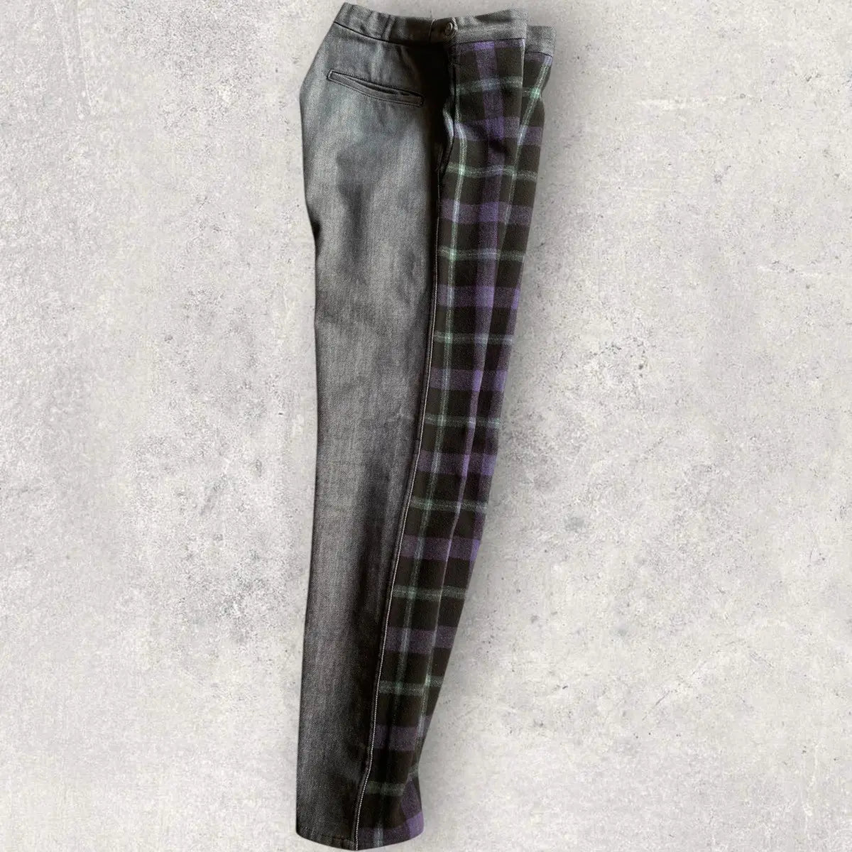 Comme des Garcons - Vintage AW00” Front Plaid Denim Pants