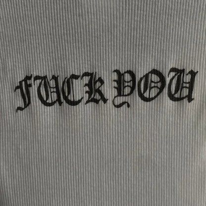 Chrome Hearts - CH Fuck You Ribbed Tank Top