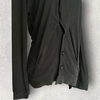 Ann Demeulemeester - 2000’s Asymmetric Jersey Cotton Jacket