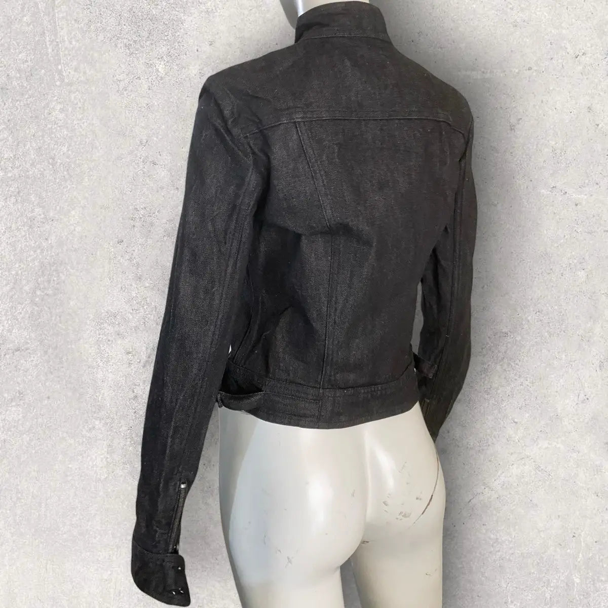Gucci - 1999 Raw Denim Rider Jacket By Tom Ford Era