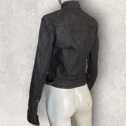 Gucci - 1999 Raw Denim Rider Jacket By Tom Ford Era