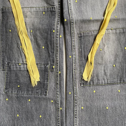 Undercover - SS02 Illusion Of Haze Diamond Embroidered Denim